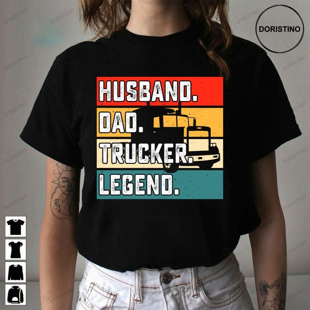 Vintage Husband Dad Trucker Legend Design Limited Edition T-shirts